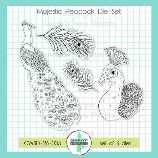 Majestic Peacock Die Set