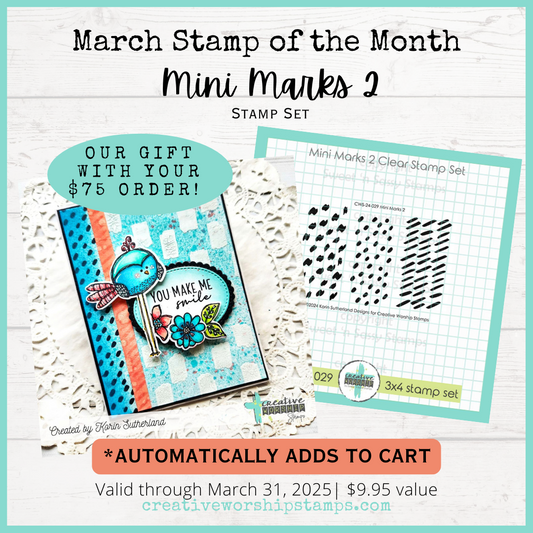 Free SOTM:  Mini Marks 2 Clear Stamp Set