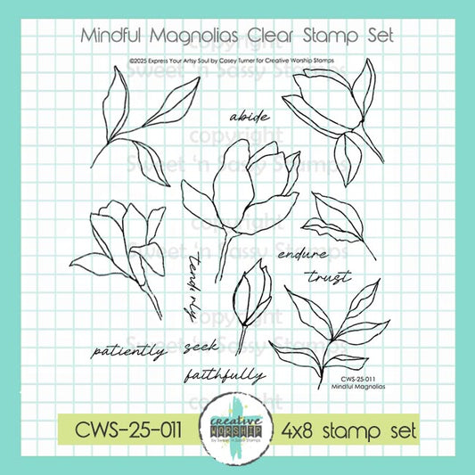 Mindful Magnolias Clear Stamp Set