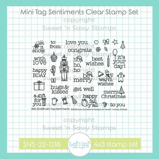 Mini Tag Sentiments Clear Stamp Set – Creative Worship Stamps