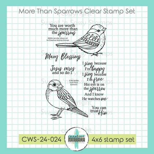 More Than Sparrows Clear Stamp Set