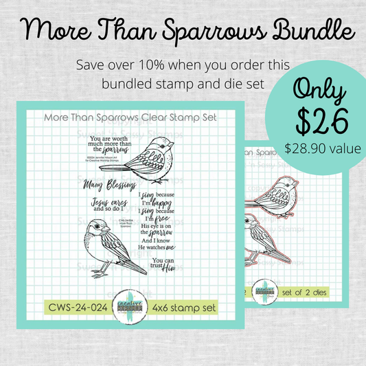 More Than Sparrows Stamp & Die Bundle