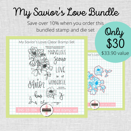 My Savior's Love Stamp & Die Bundle