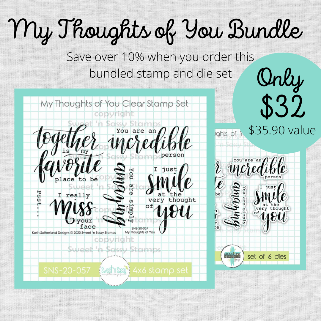 My Thoughts of You Stamp & Die Bundle