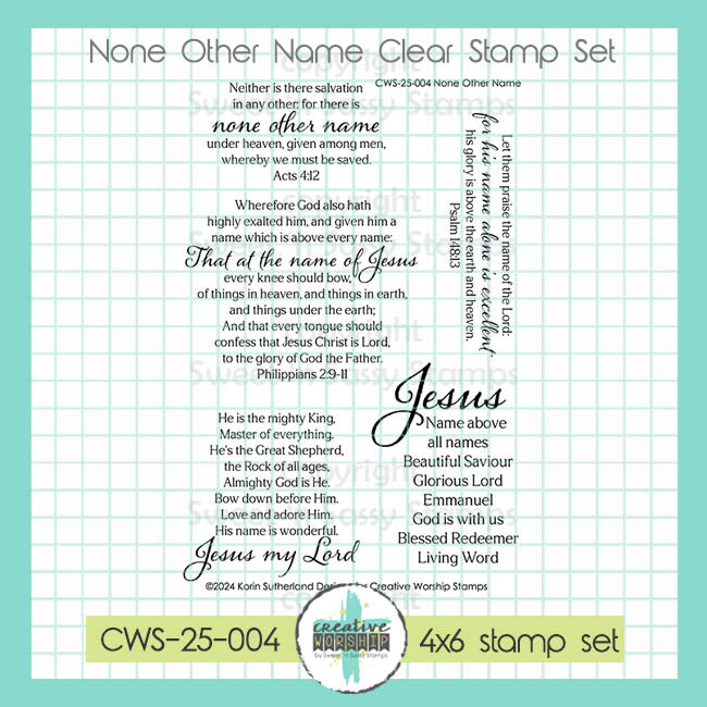 None Other Name Clear Stamp Set