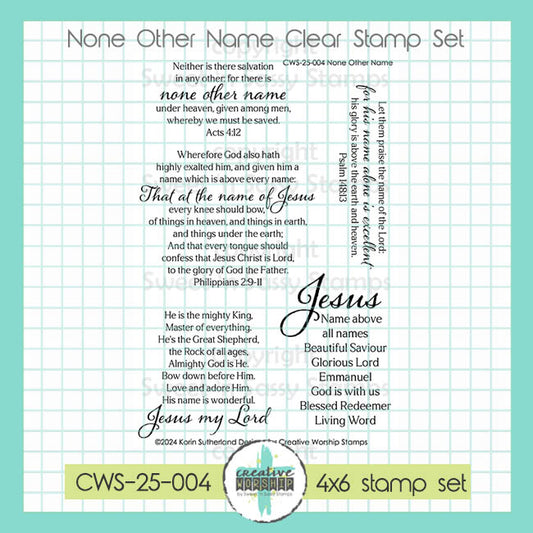 None Other Name Clear Stamp Set