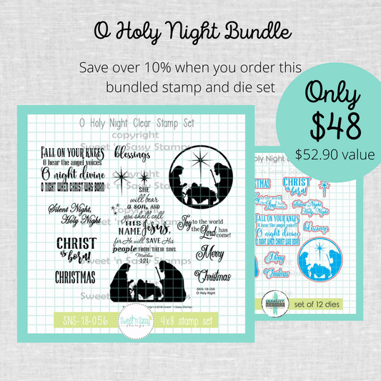 O Holy Night Stamp & Die Bundle