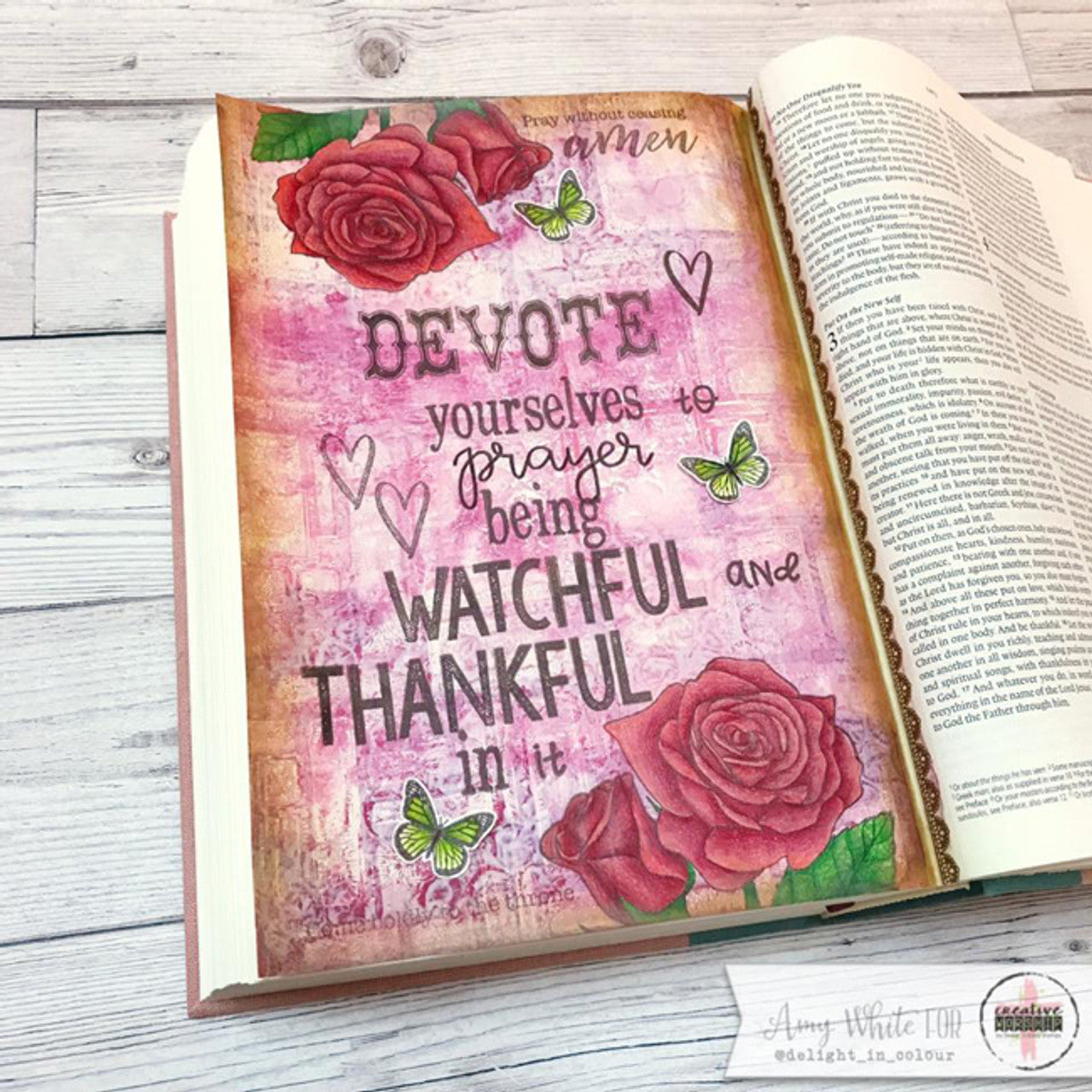 Rose Banner Clear Stamp Set