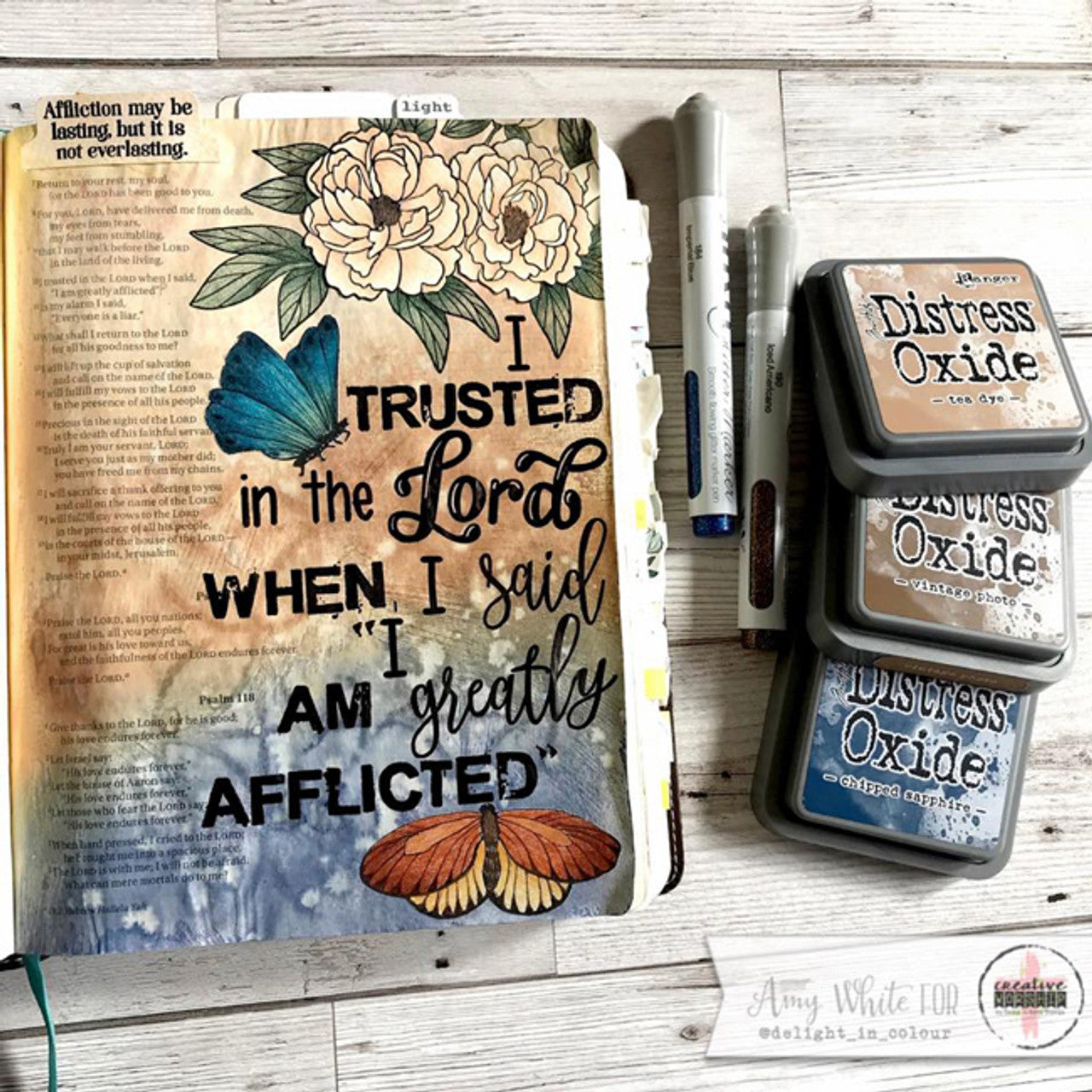 Messy Stamped Alpha Clear Stamp Set