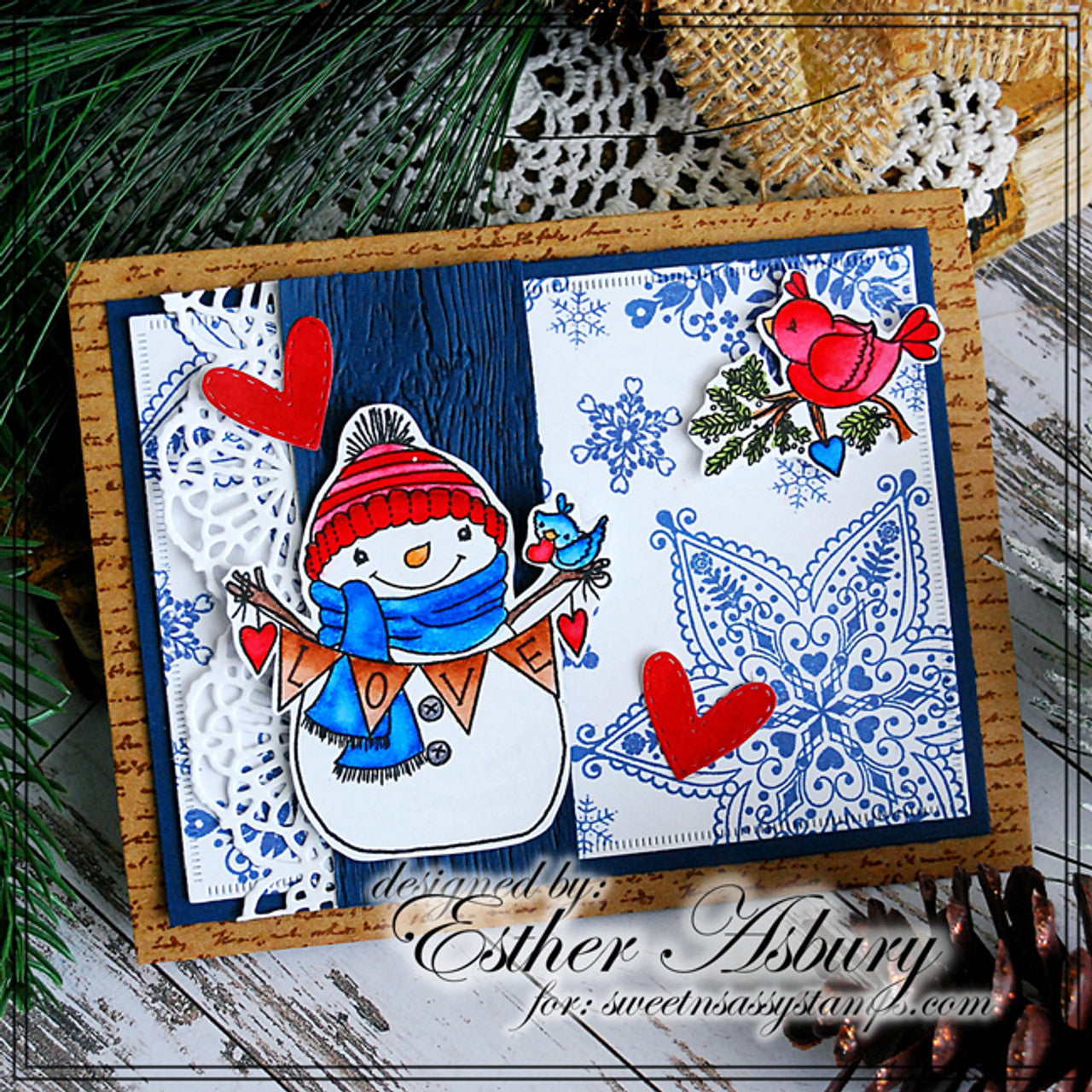 Cheerful Snowmen Clear Stamp Set