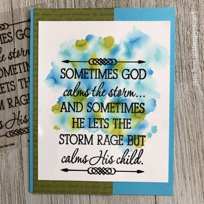 Calms His Child Clear Stamp