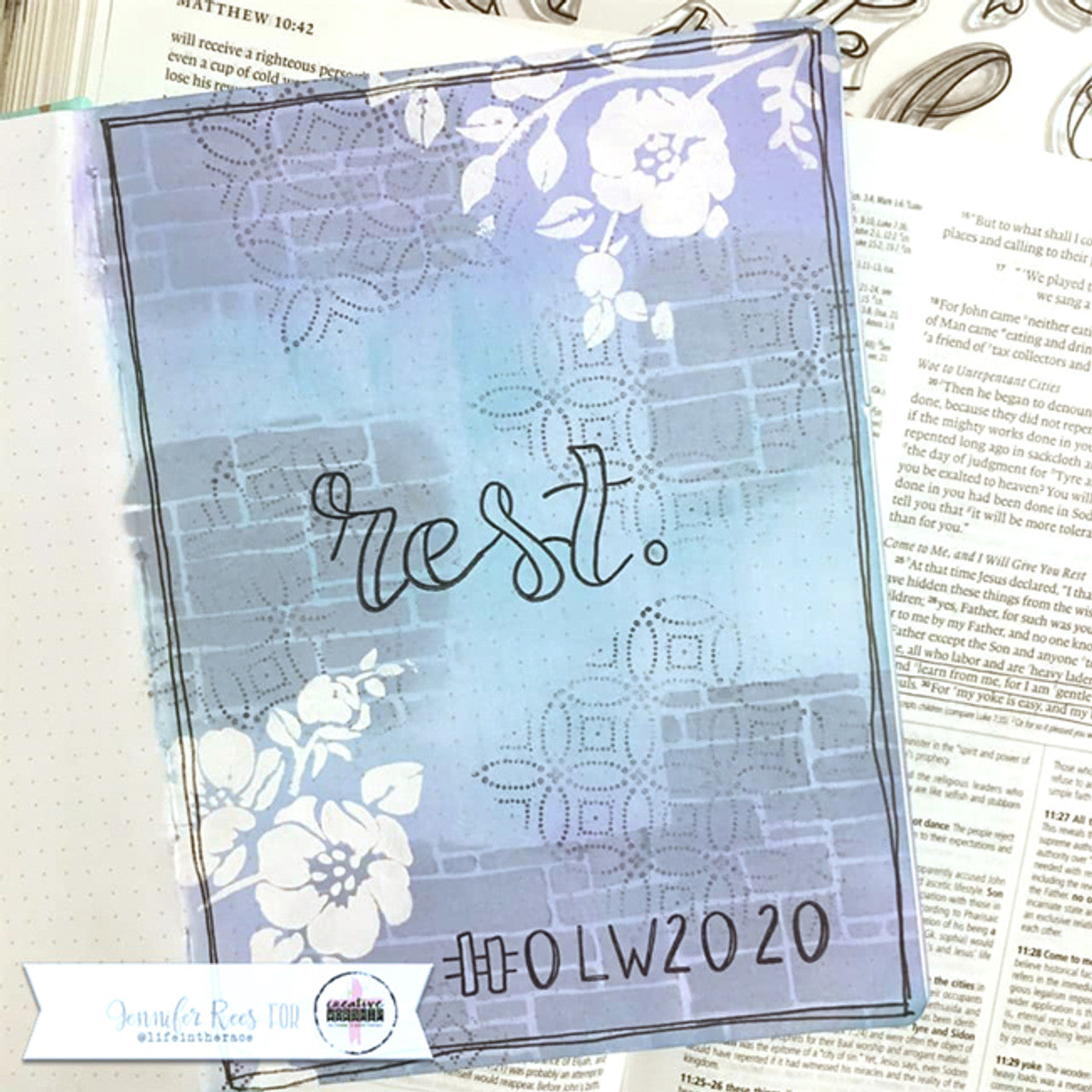 Script Outline Alpha Clear Stamp Set