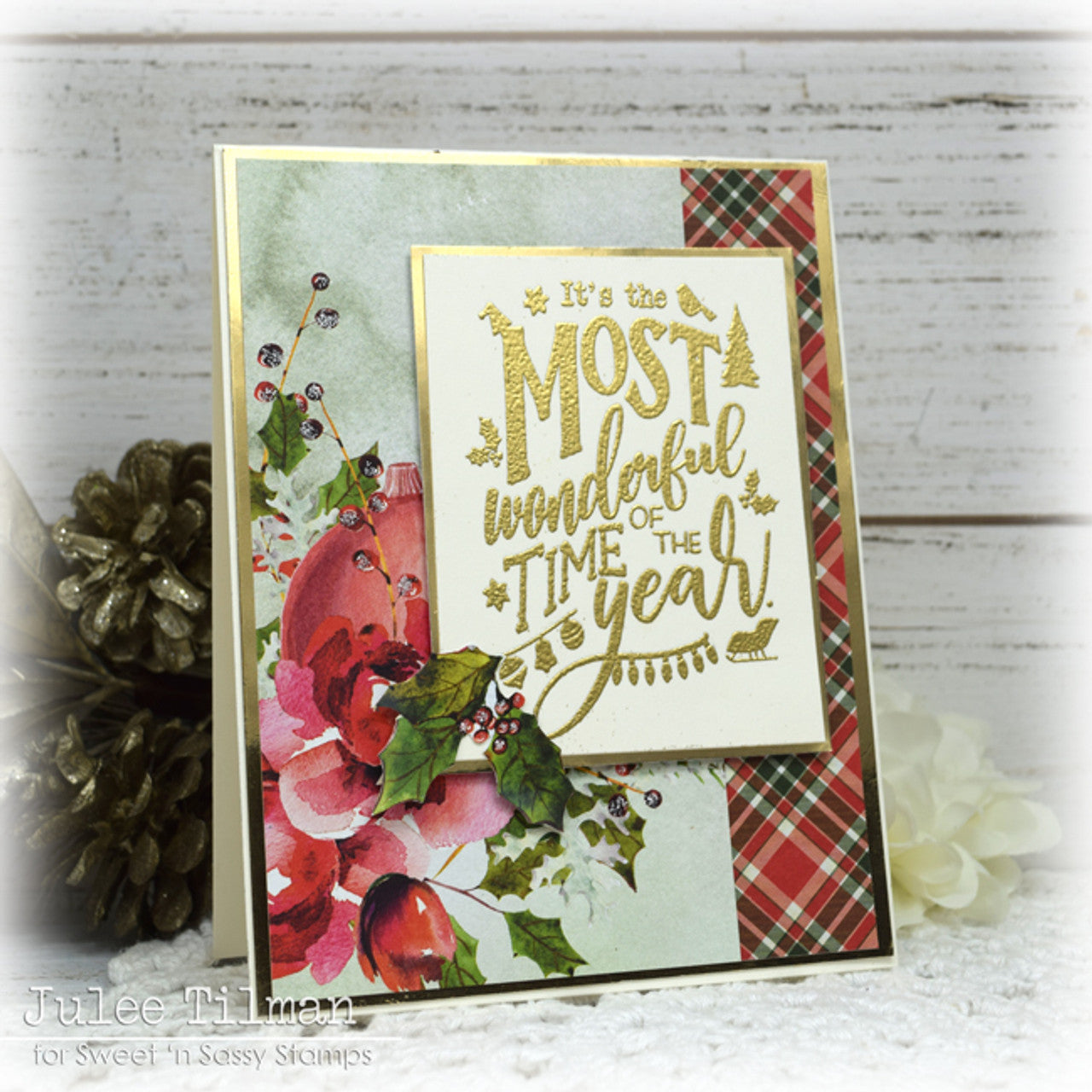 Christmas Word Art Clear Stamp Set