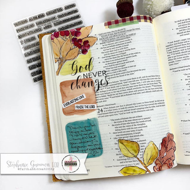 Faith Wordfetti Clear Stamp Set