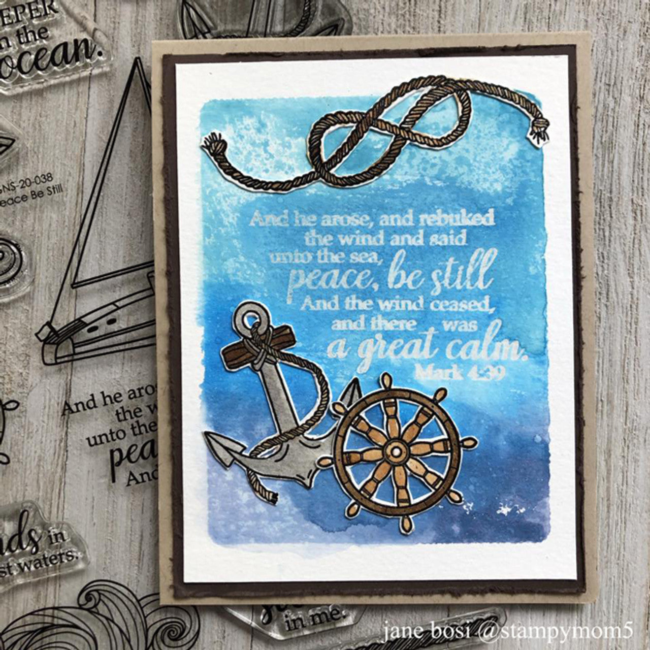 Peace Be Still Clear Stamp Set