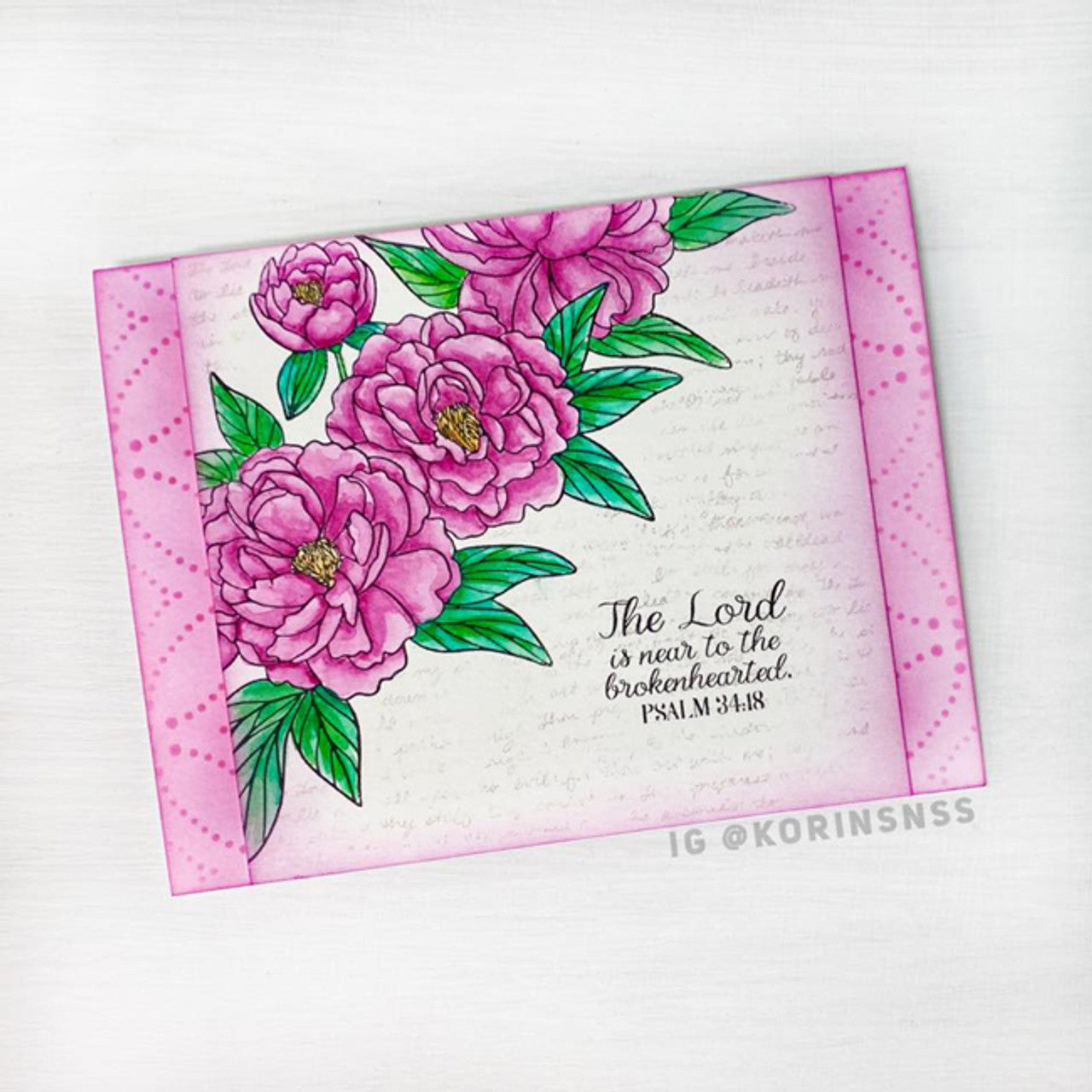 Peony Cluster Clear Stamp Set