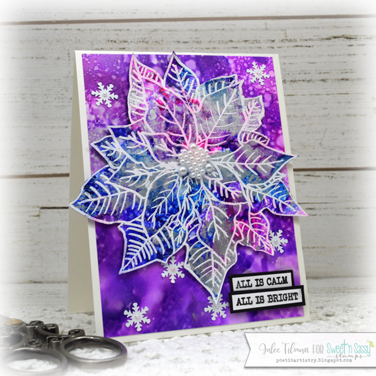 Poinsettia Greetings Clear Stamp Set