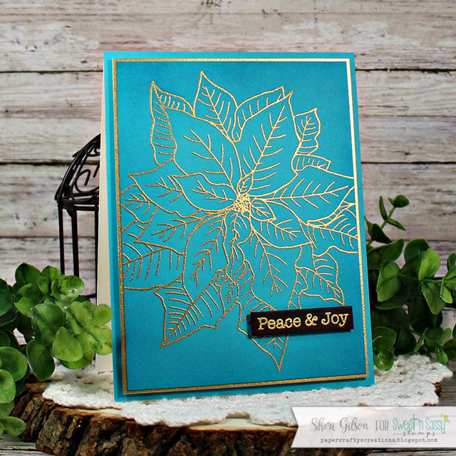 Poinsettia Greetings Clear Stamp Set