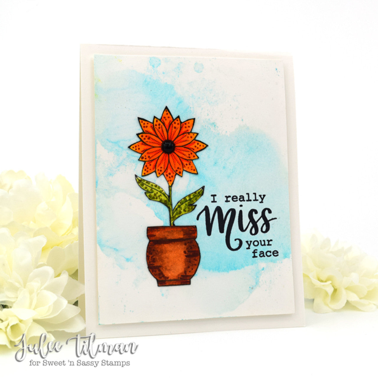 Pretty Potted Florals Clear Stamp Set