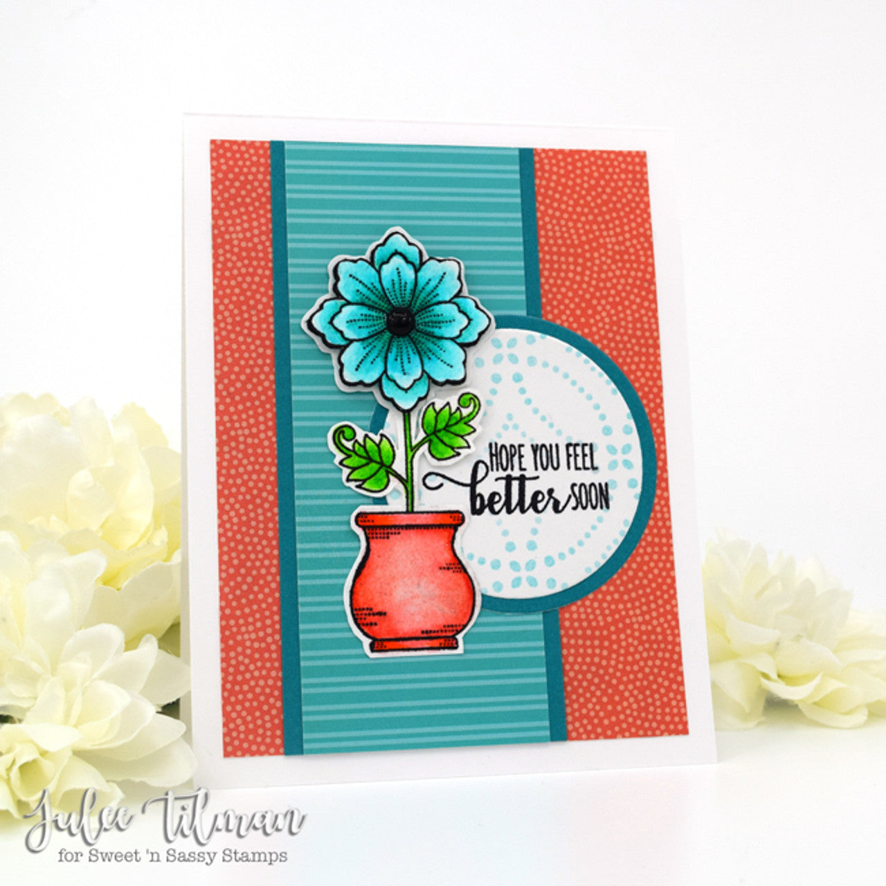 Pretty Potted Florals Clear Stamp Set