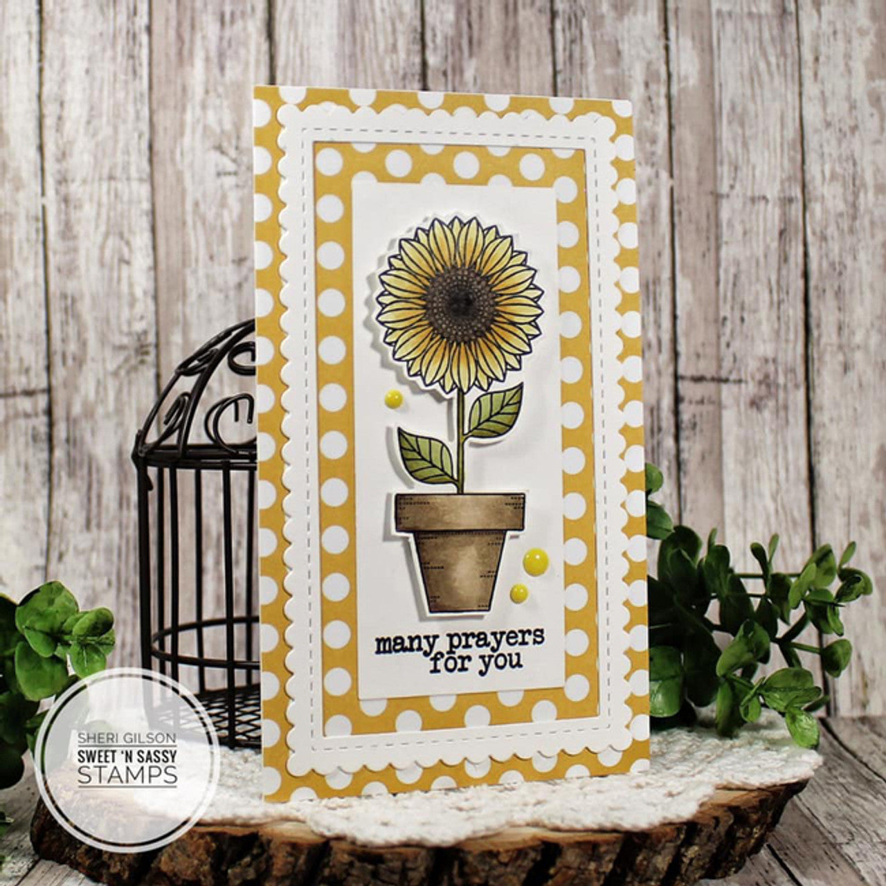 Pretty Potted Florals Clear Stamp Set