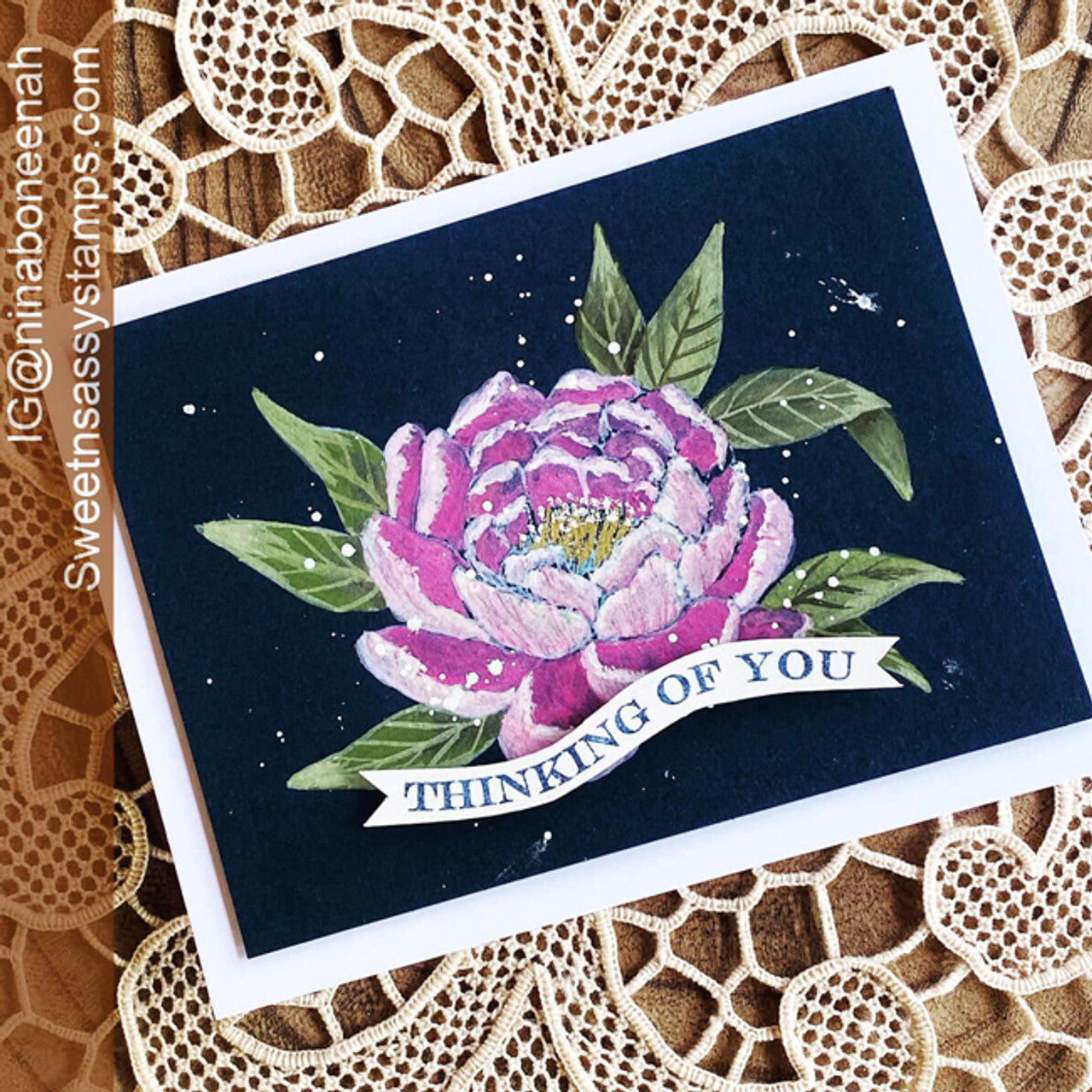 Peaceful Peonies Clear Stamp Set