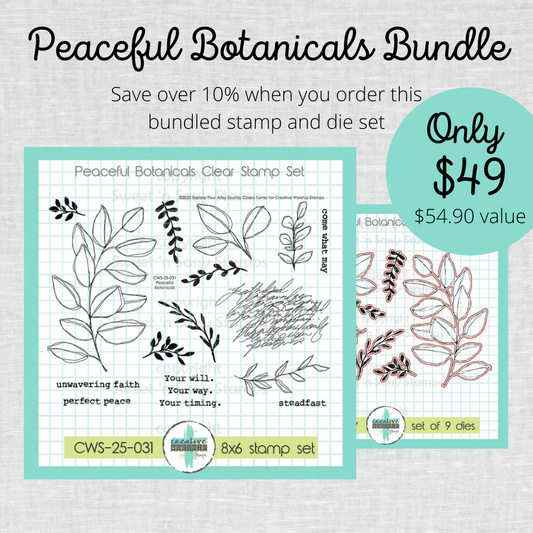 Peaceful Botanicals Stamp & Die Bundle
