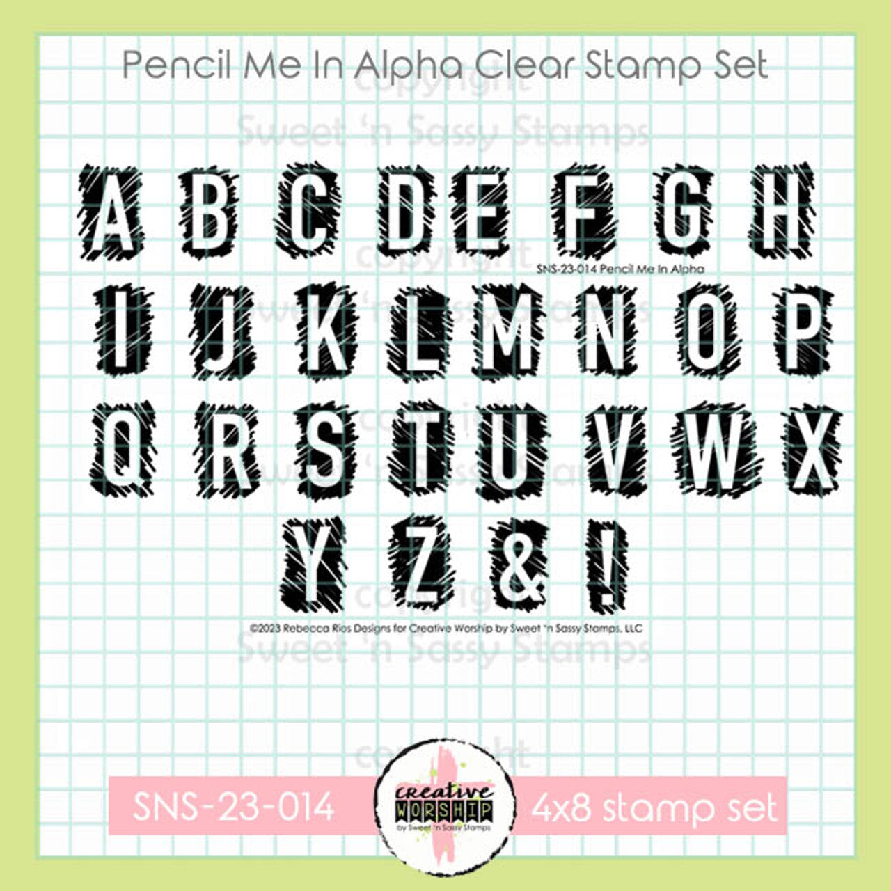 Pencil Me In Alpha Clear Stamp Set