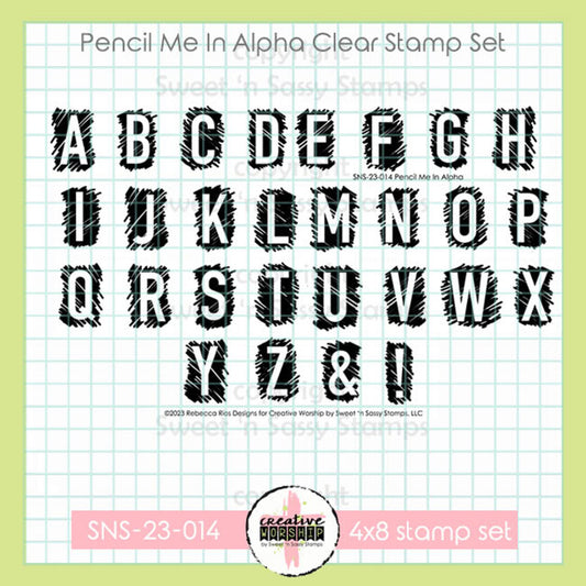 Pencil Me In Alpha Clear Stamp Set