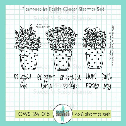 Planted in Faith Clear Stamp Set