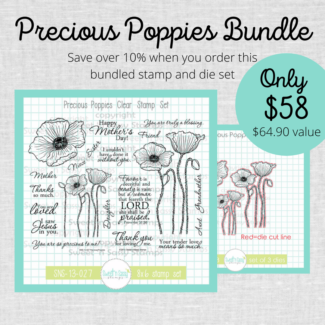 Precious Poppies Stamp & Die Bundle