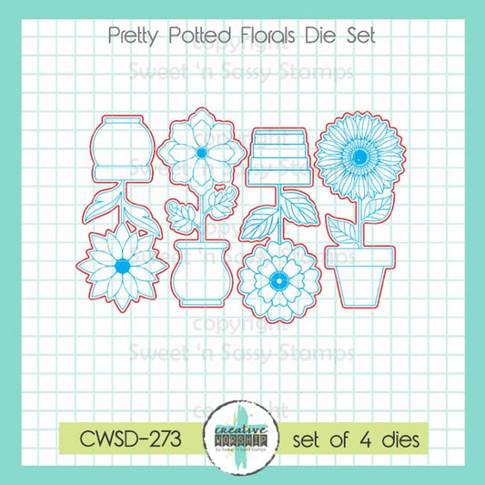 Pretty Potted Florals Die Set