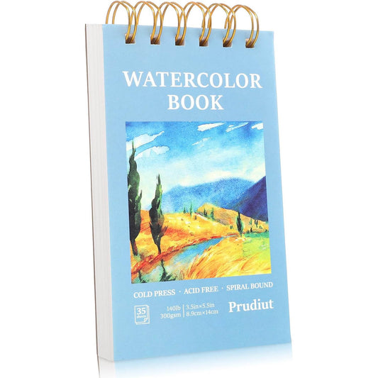 Spiral Bound Watercolor Mixed Media Sketchbook 3.5" x 5.5"