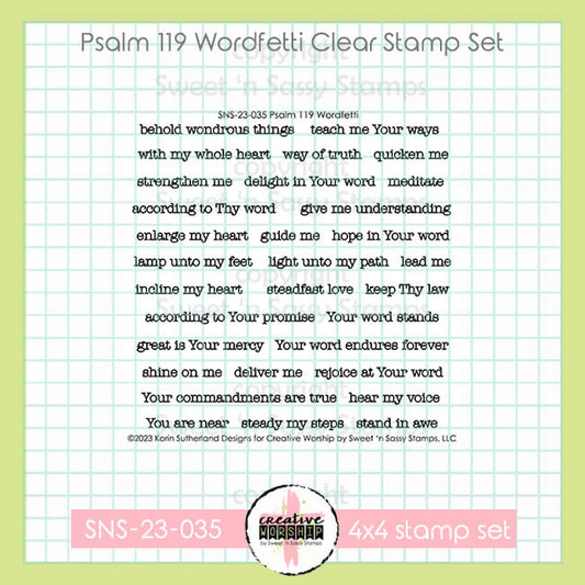 Psalm 119 Wordfetti Clear Stamp Set