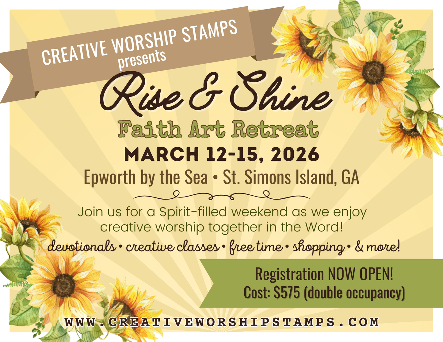 Rise & Shine Faith Art IN PERSON Retreat