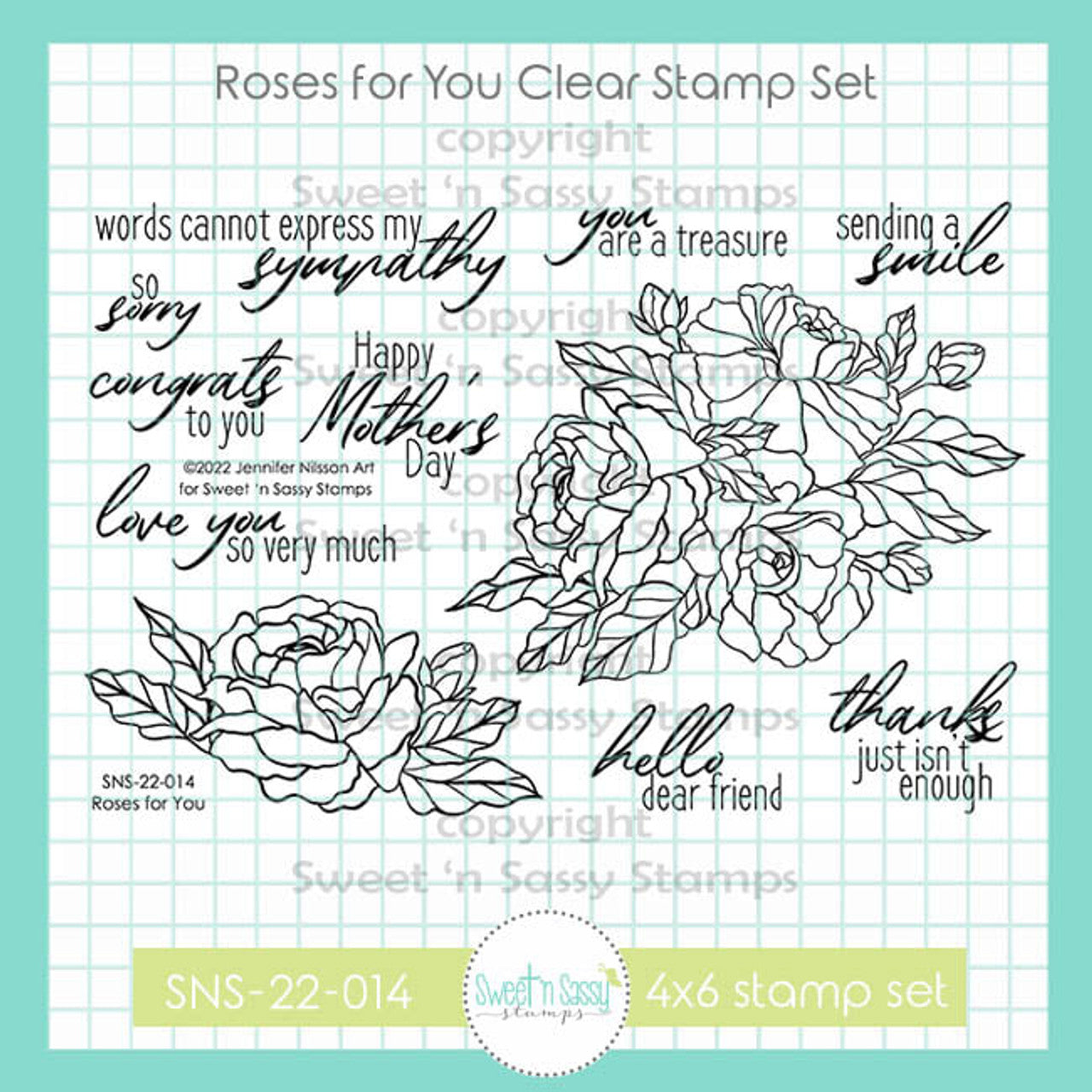 Roses for You Clear Stamp Set