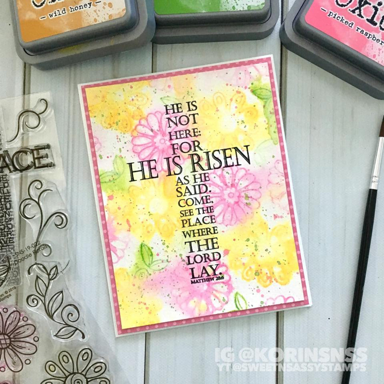 Scripture Crosses Clear Stamp Set