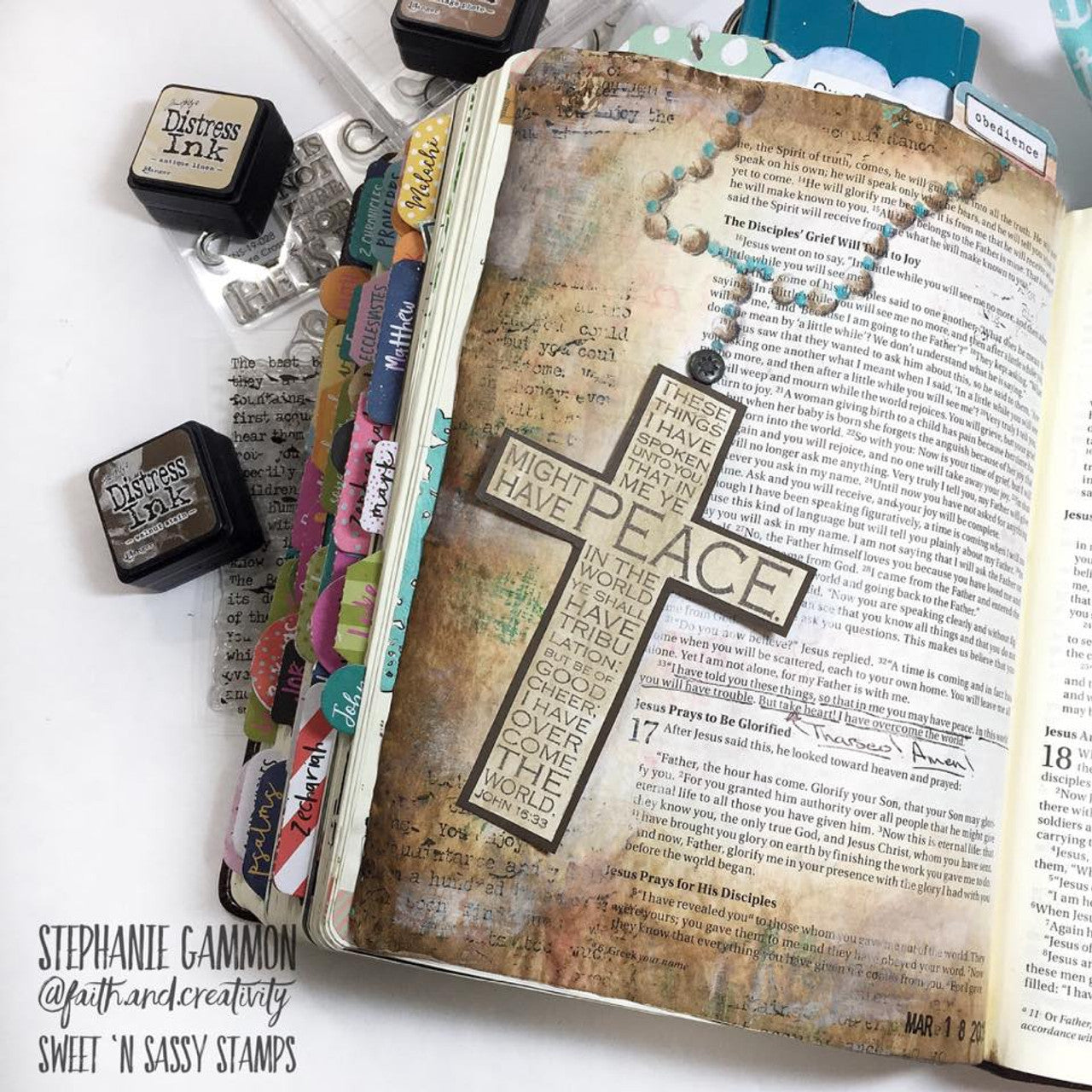 Scripture Crosses Clear Stamp Set