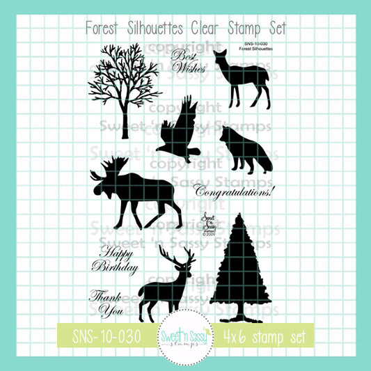 Forest Silhouettes Clear Stamp Set