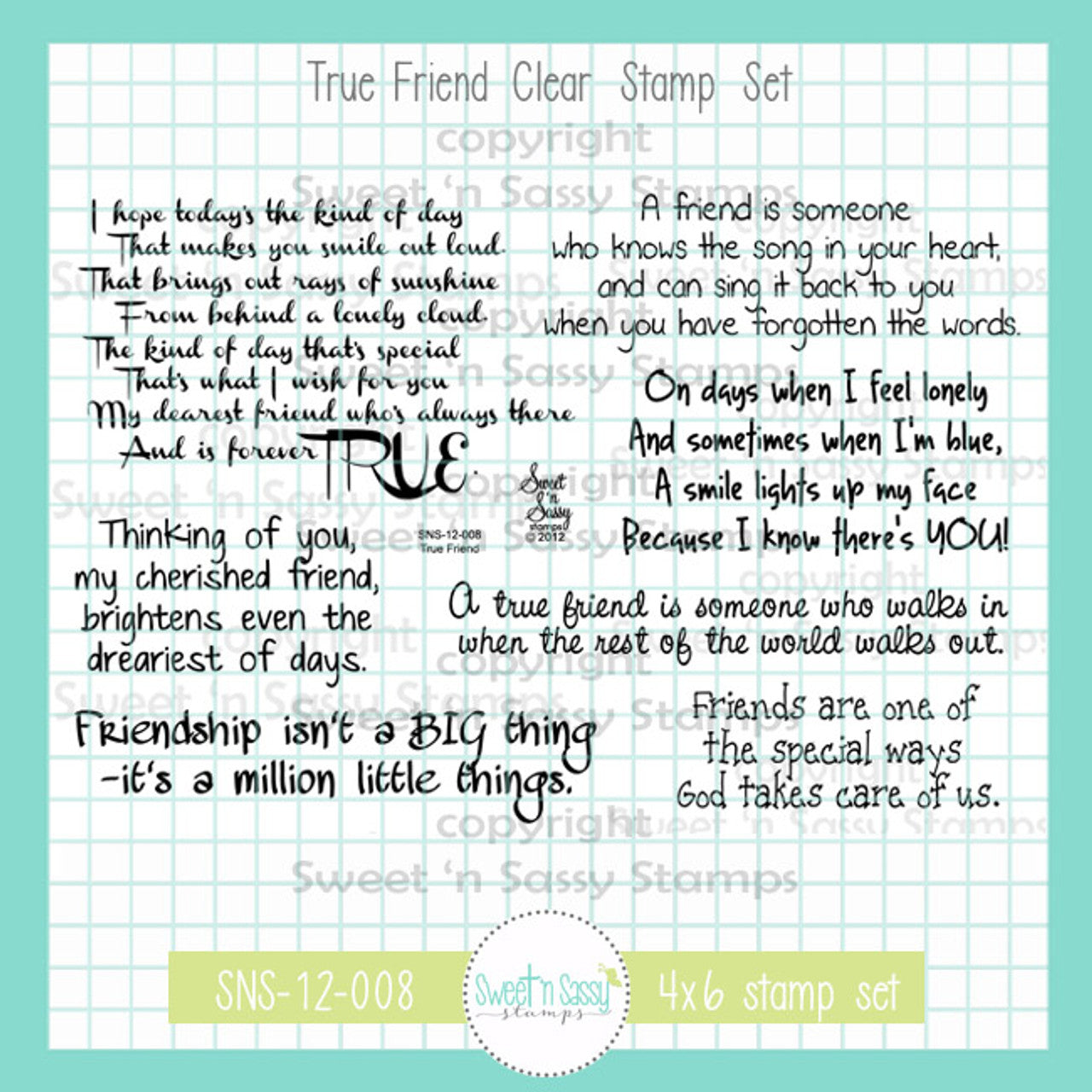 True Friend Clear Stamp Set