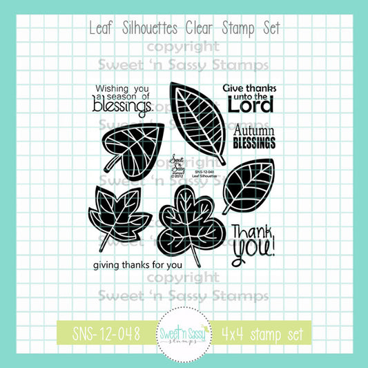 Leaf Silhouettes Clear Stamp Set