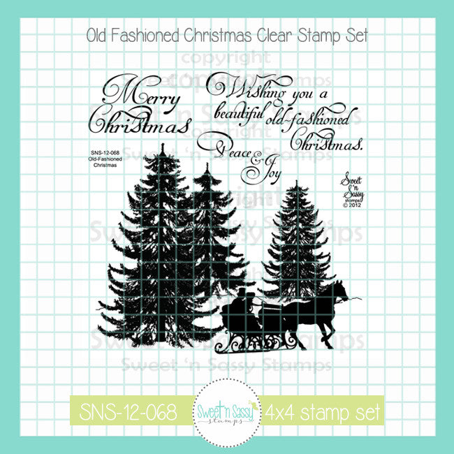 Old-Fashioned Christmas Clear Stamp Set