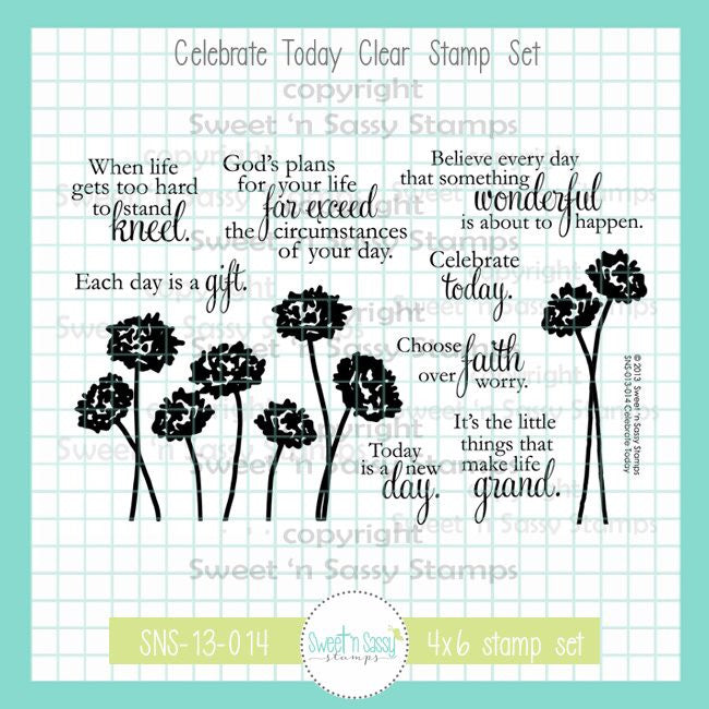 Celebrate Today Clear Stamp Set