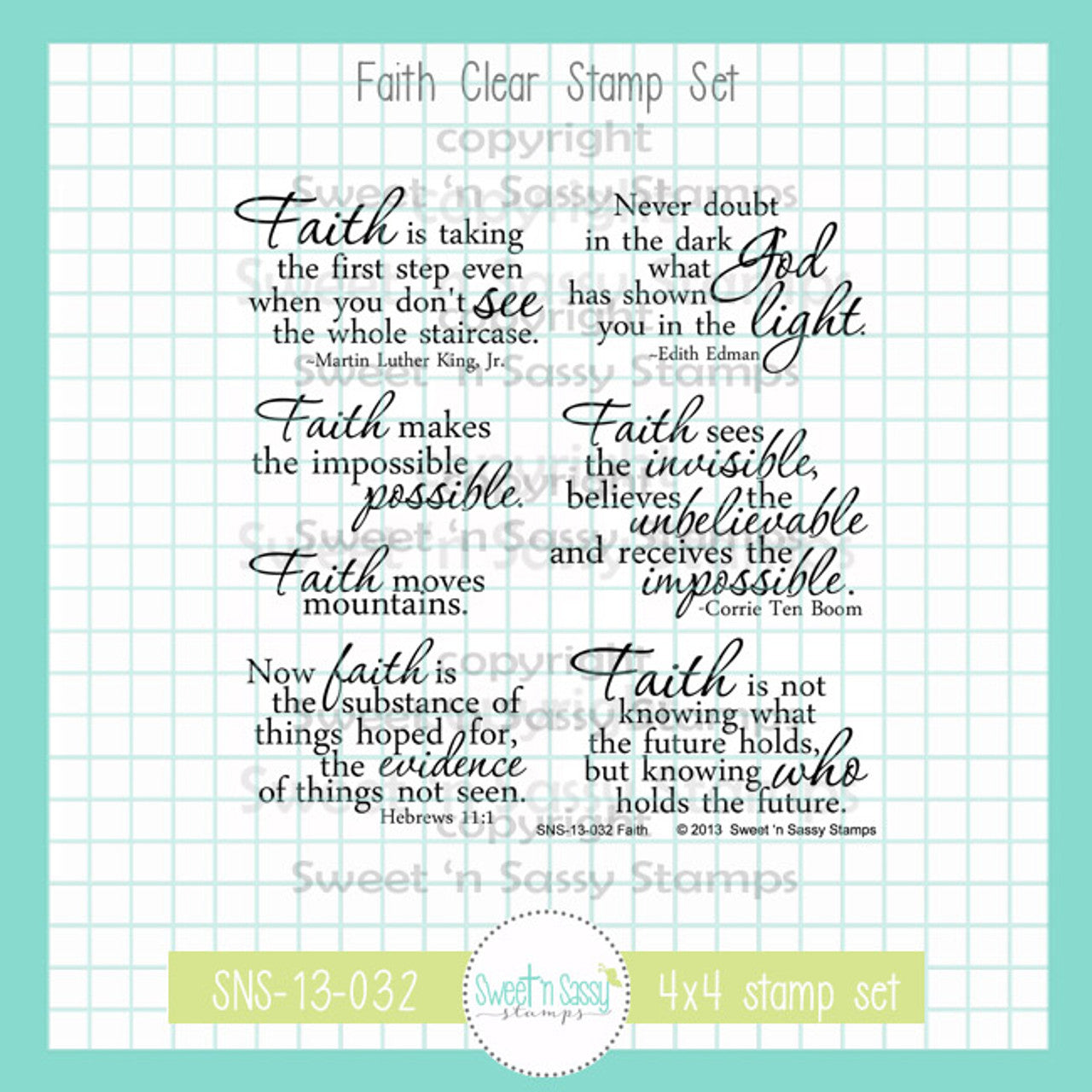 Faith Clear Stamp Set