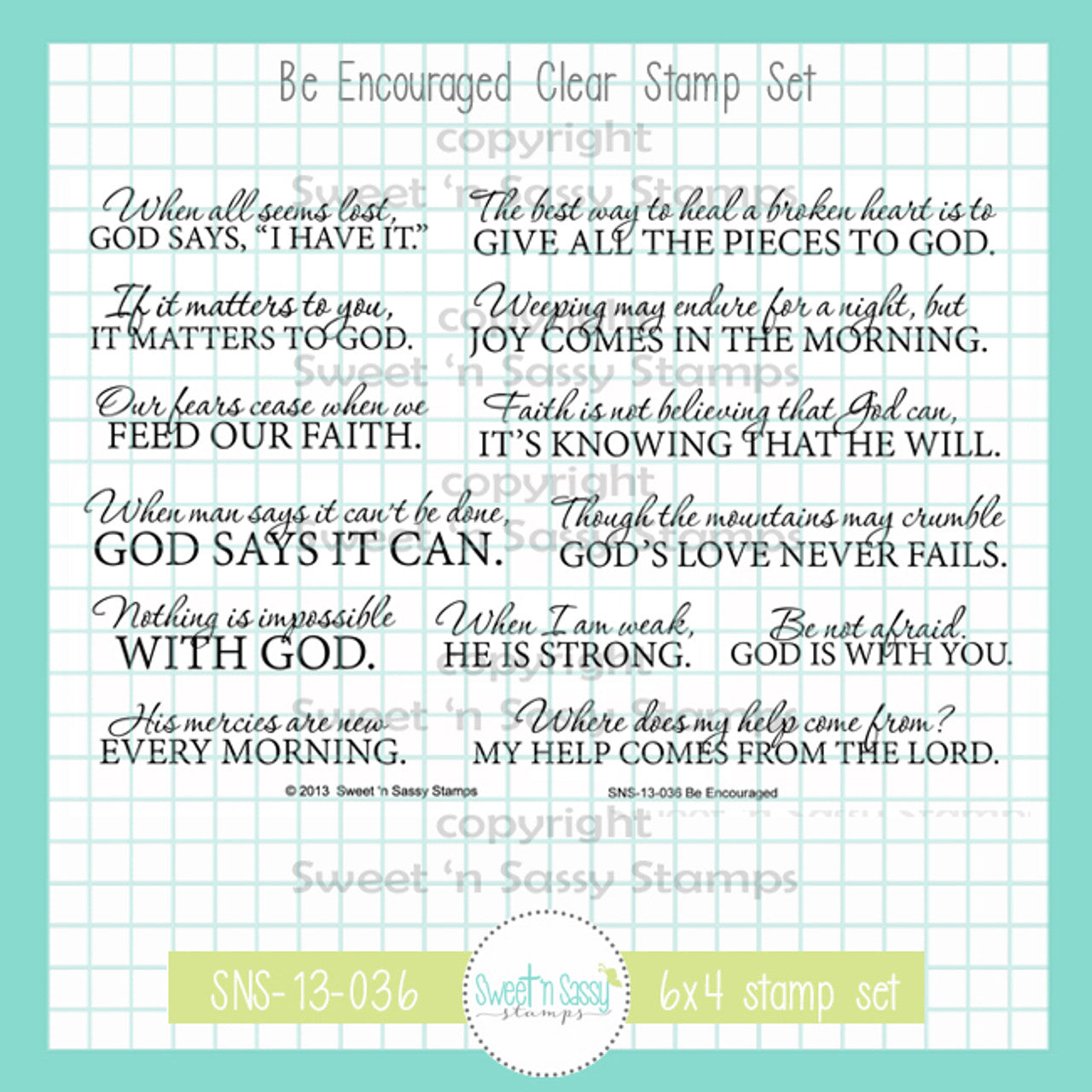 Be Encouraged Clear Stamp Set