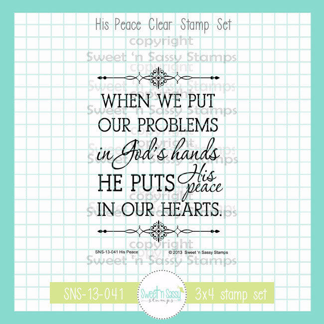 HIs Peace Clear Stamp