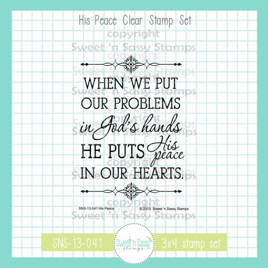 HIs Peace Clear Stamp