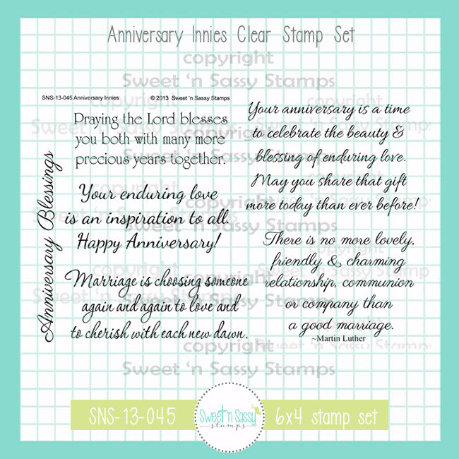 Anniversary Innies Clear Stamp Set