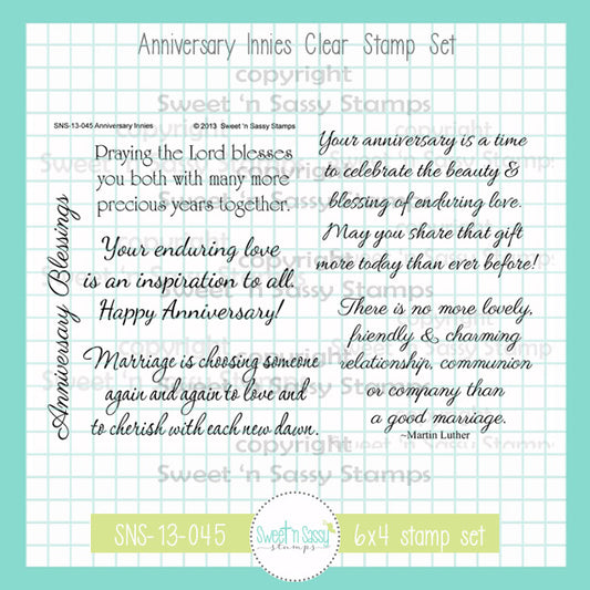 Anniversary Innies Clear Stamp Set