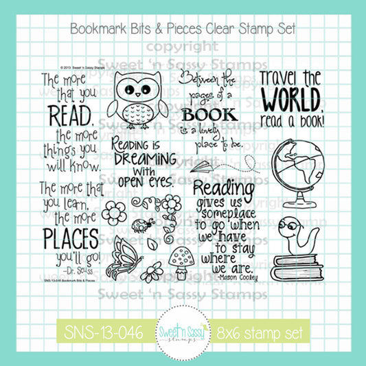 Bookmark Bits & Pieces Clear Stamp Set